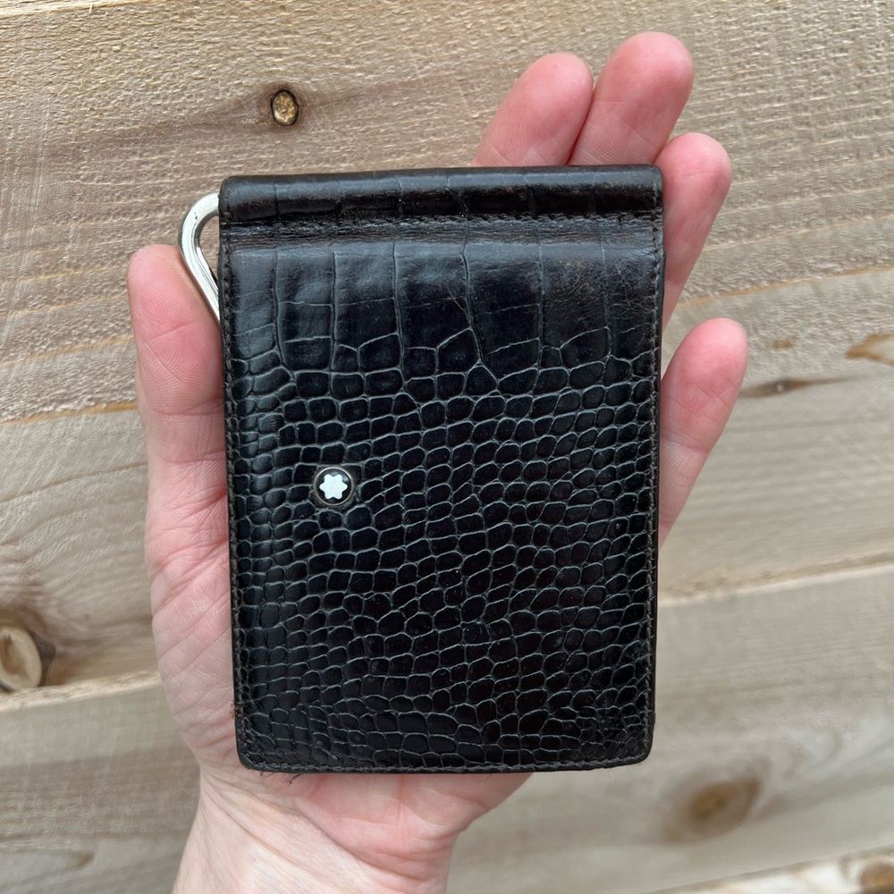 Montblanc snakeskin wallet